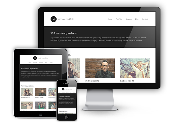 Image of the Modern Portfolio Theme by StudioPress